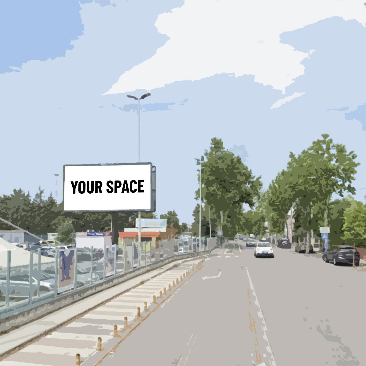 SPAZIO PUBBLICITARIO 600 x 300 Via Tiburtina Valeria (PESCARA) Dal 19/10/2026 al 01/11/2026 14 giorni